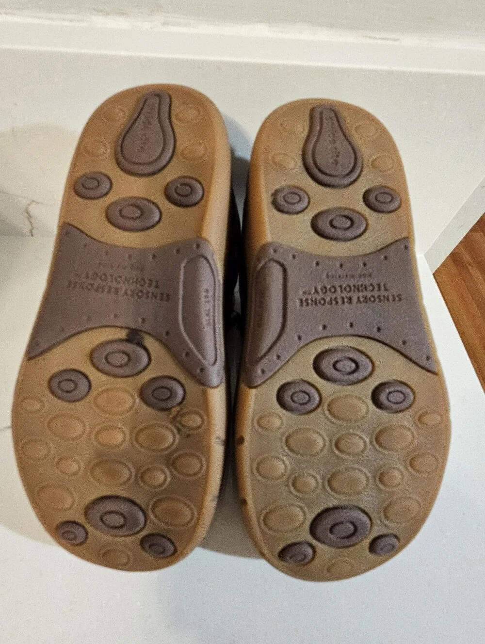 Stride Rite Toddler Boys Brown Dress Shoes Size 8M | Hook & Loop